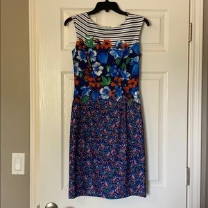 Antonio Melani floral and stripe dress